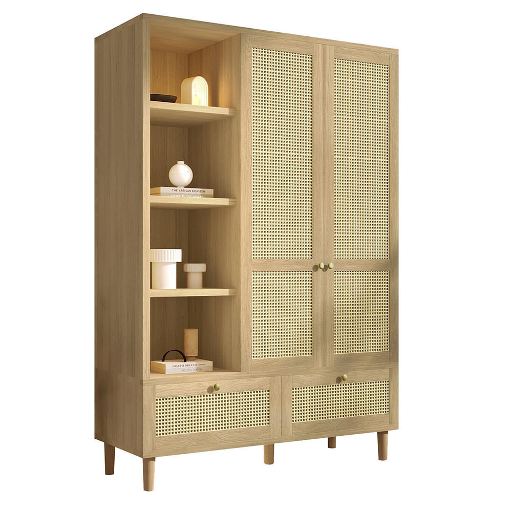 Komhtom Kleiderschrank Eiche 120x180x50 cm