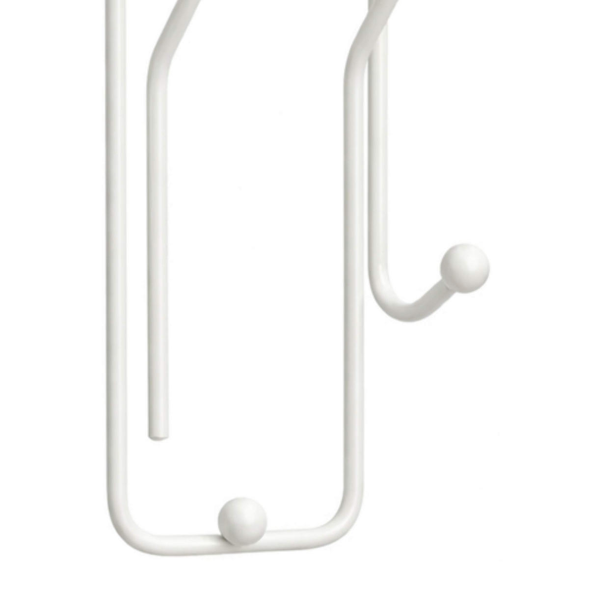 WANDHAKEN Weiß Büroklammer 32 cm - Weiß, Metall (9/32/8cm)