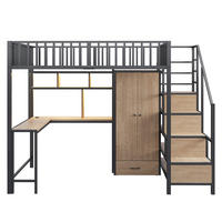 HOCHBETT Metall 140/200 cm Schwarz - Schwarz, Metall - Raumix