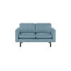 ZWEISITZER-SOFA Lioni-Kronos 31 - Hellblau, Holz/Textil (143/84/94cm)