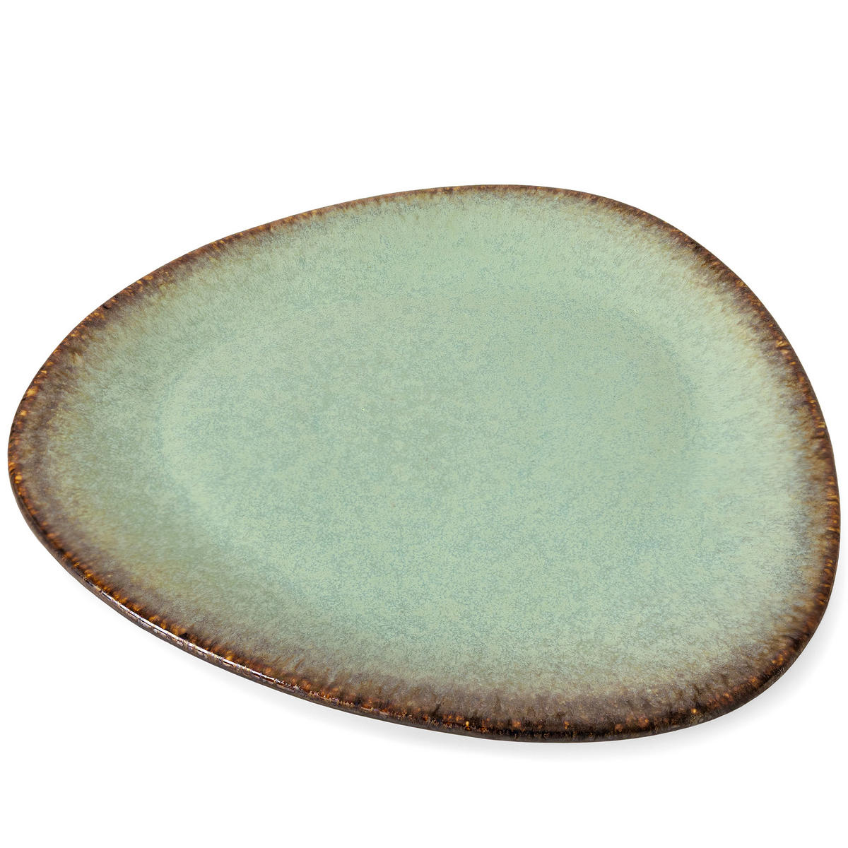 GESCHIRRSET PRIMA, 2-Personen, 6-tlg, Salbeigrün - Salbeigrün, Keramik (30/2.4/28cm) - KONSIMO®