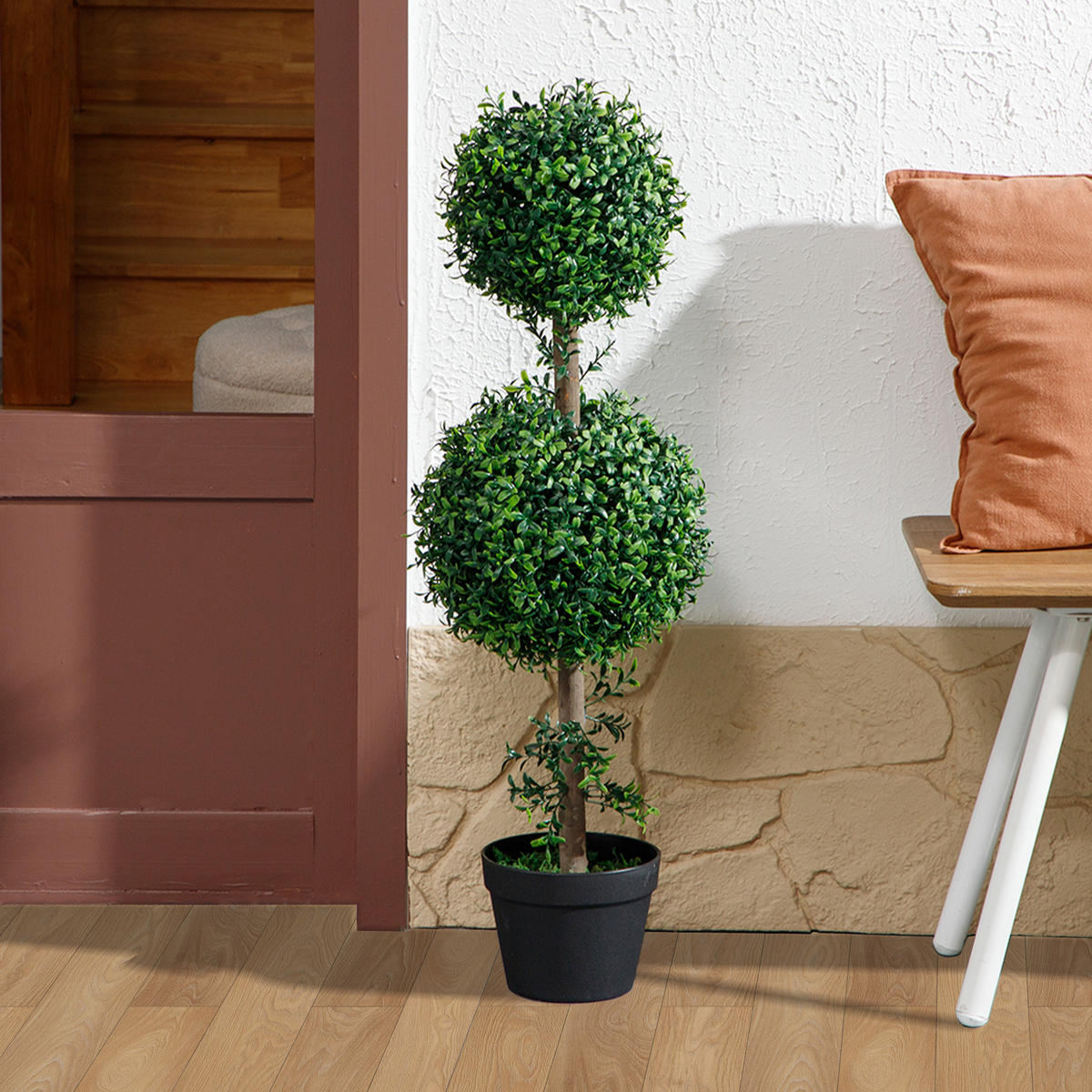 KÜNSTLICHE Pflanzen Grün 18.0/18.0/91.6cm - Grün, Kunststoff (91.6cm)