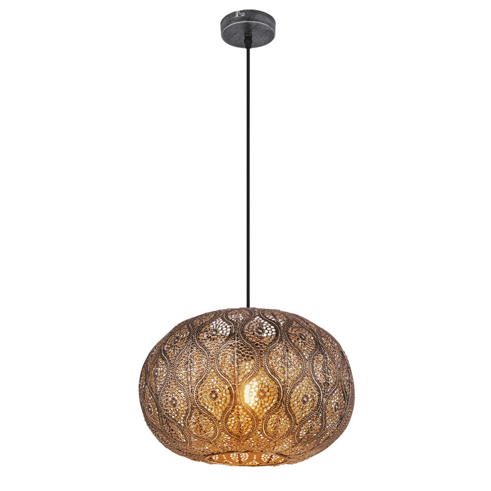 LED HÄNGELEUCHTE Metall Silber - Silberfarben, Metall (30/30/120cm) - Globo Lighting