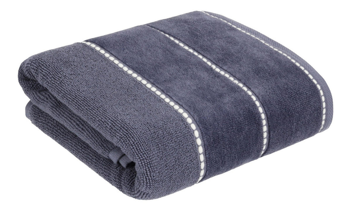 HANDTUCH Velly - Dunkelblau, Textil (50/90cm) - home&you