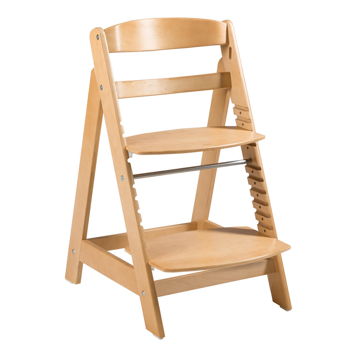 KINDERHOCHSTUHL - Sit Up CLICK - natur lackiert - Naturfarben, Holzwerkstoff (44.5/80/54cm) - Roba