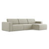 ECKSOFA Links Strukturstoff Stoff Beige - Beige/Creme, Kunststoff/Textil (314/167cm) - Makamii