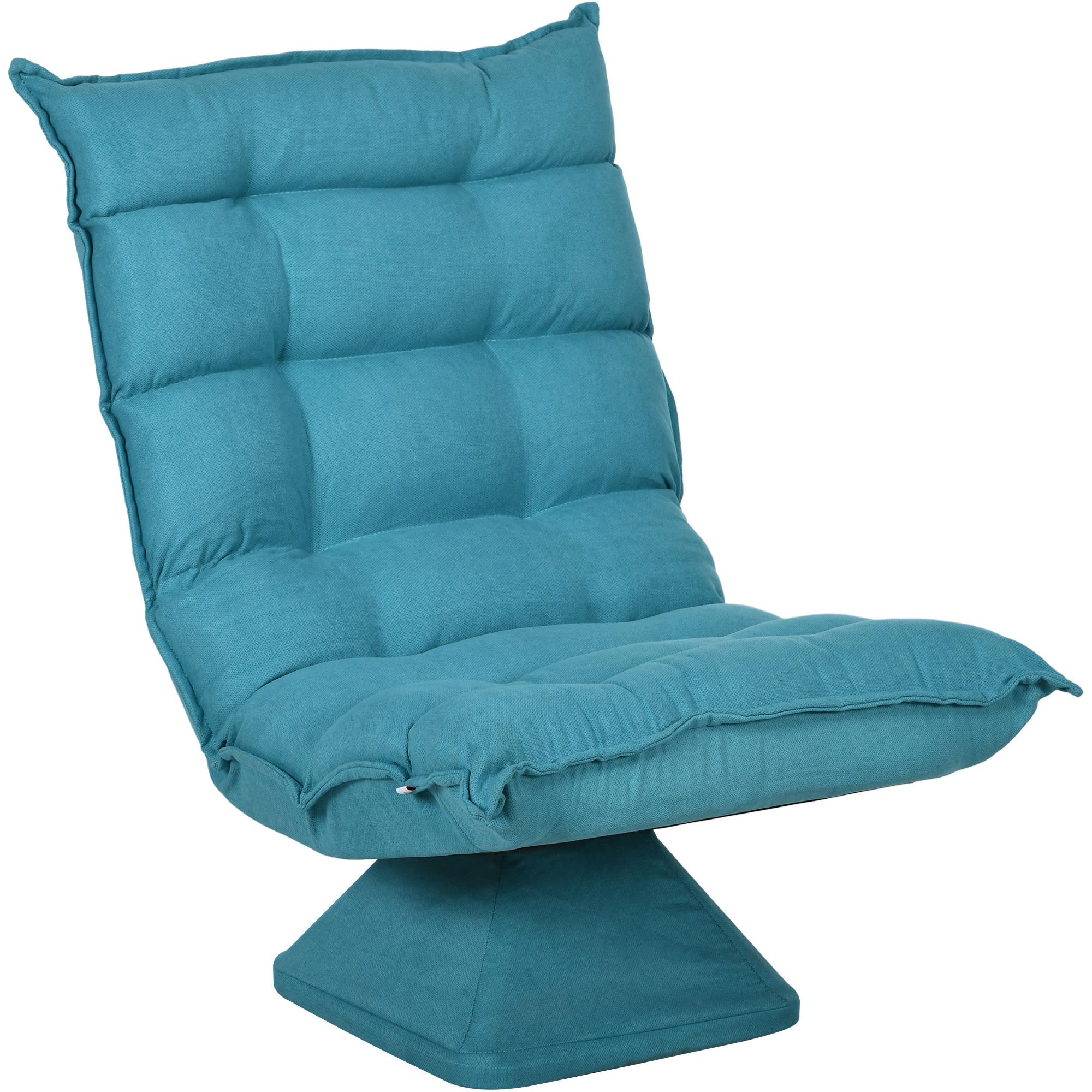 RELAXSESSEL Stahl, Samt, Blau - Blau, Metall (70/95/62cm) - HOMCOM
