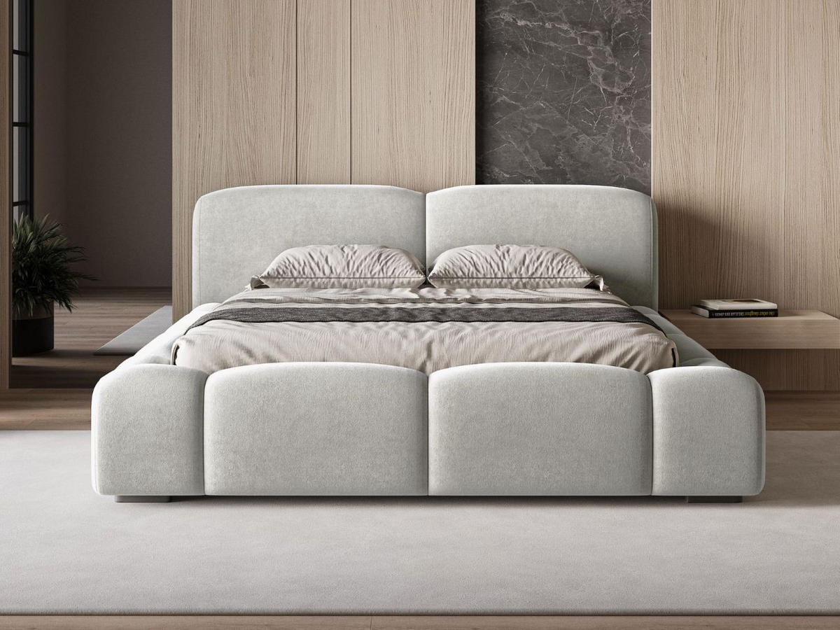 POLSTERBETT Aubi 180x200 Grau - Grau, Textil (180/200cm) - Graingold