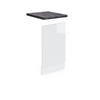FRONTBLENDE R-Line Weiß Hochglanz 45 cm, AP Anthrazit - Weiß Hochglanz/Weiß, Holzwerkstoff (45/57.2/1.6cm) - Vicco
