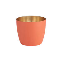 TEELICHTHALTER Madras M, Eisen, Light Coral, Nudegold, 8.5 cm - Rot, Metall (10cm) - Gift Company
