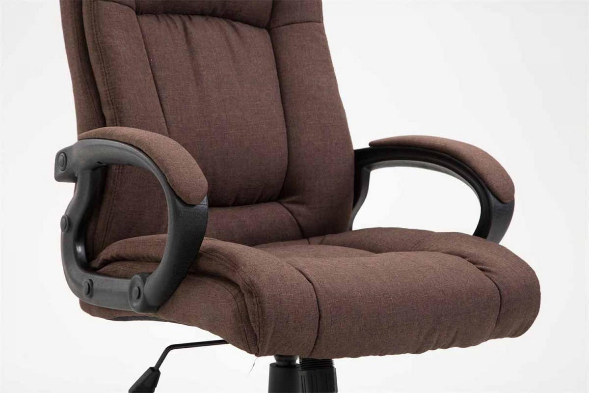 DREHSTUHL Stoff Braun - Schwarz/Braun, Kunststoff/Textil (66/106/70cm) - CLP