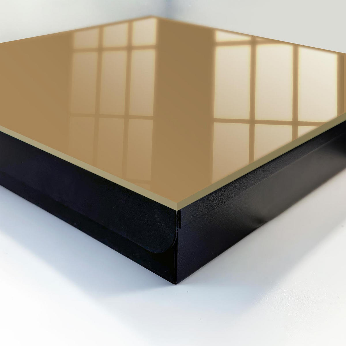 SCHLÜSSELBOX Schwarz 30x30 cm- Türöffnung nach rechts - Braune Farbe - Braun, Metall (30/30/5cm) - TULUP