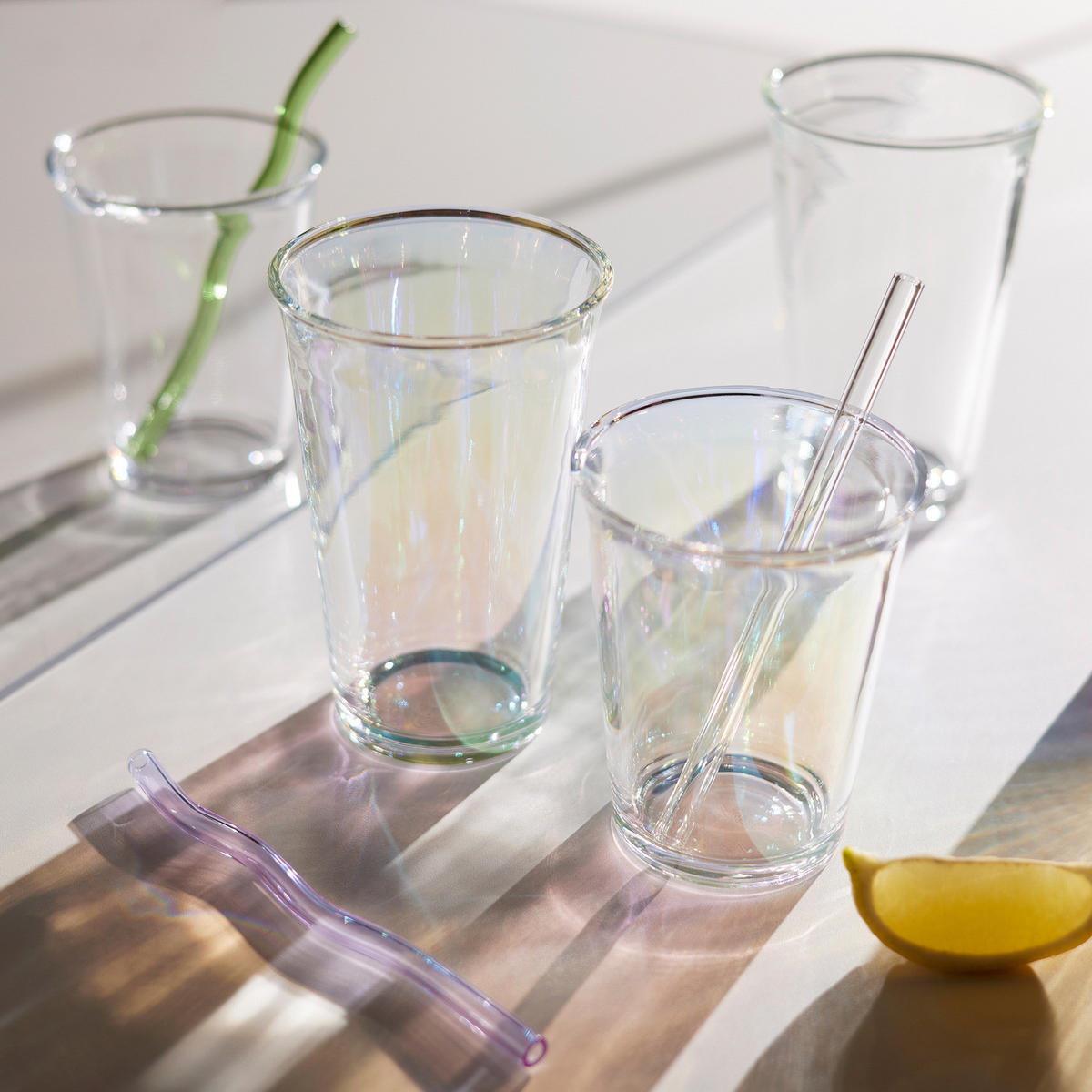 TRINKGLAS (6er-Set) Galet 280ml - Weiß, Glas (0.28L) - Butlers