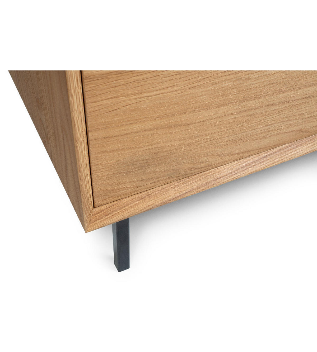 SIDEBOARD Bergen, Natur Massiveiche und Eichenfurnier - Beige, Holz (150/80/43cm) - WOODEK