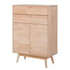 HIGHBOARD - Massivholz - Buchefarben, Holz (80/115/40cm) - home24