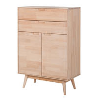 HIGHBOARD - Massivholz - Buchefarben, Holz (80/115/40cm) - home24