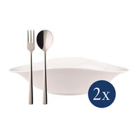 ITALIAN-SET Vapiano weiß 6er Set - Weiß, Keramik (1/1/1cm) - Villeroy & Boch
