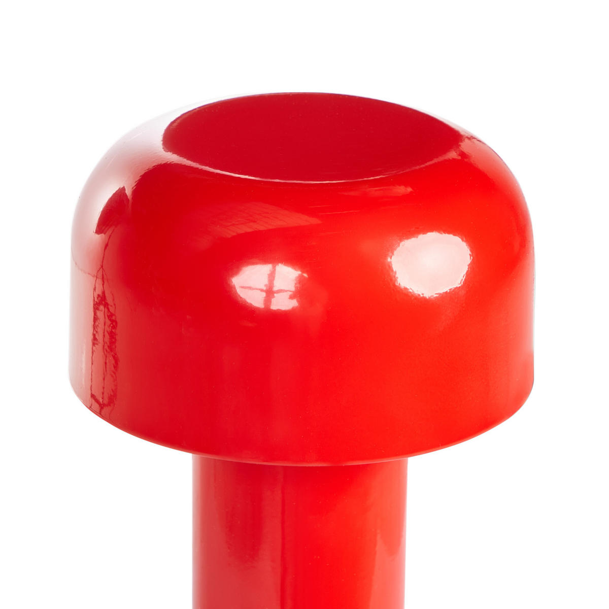 LED-TISCHLEUCHTE Rot Besos - Rot, Metall (12/12/21cm) - Beliani