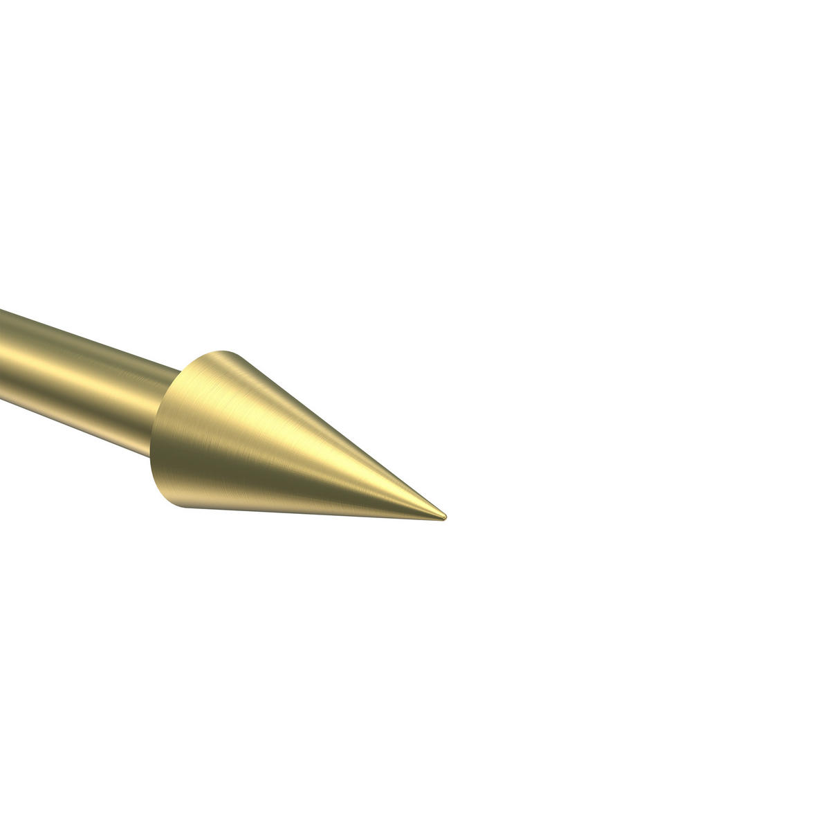 ENDSTÜCKE FÜR GARDINENSTANGEN 20 mm Ø, Savio Messing-Optik, Packung 2 Stück - Messingfarben, Metall (6/3.4/3.4cm) - INTERDECO