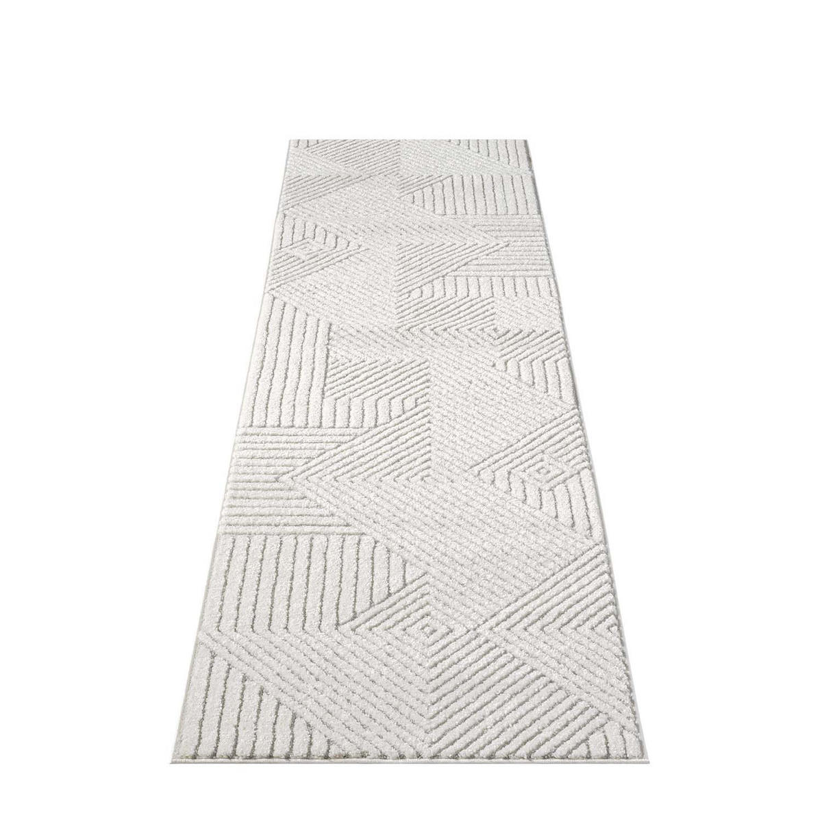 KURZFLOR-TEPPICH Lounge 0632 Grau 80x300 cm - Grau, Textil (80/300cm) - carpet city