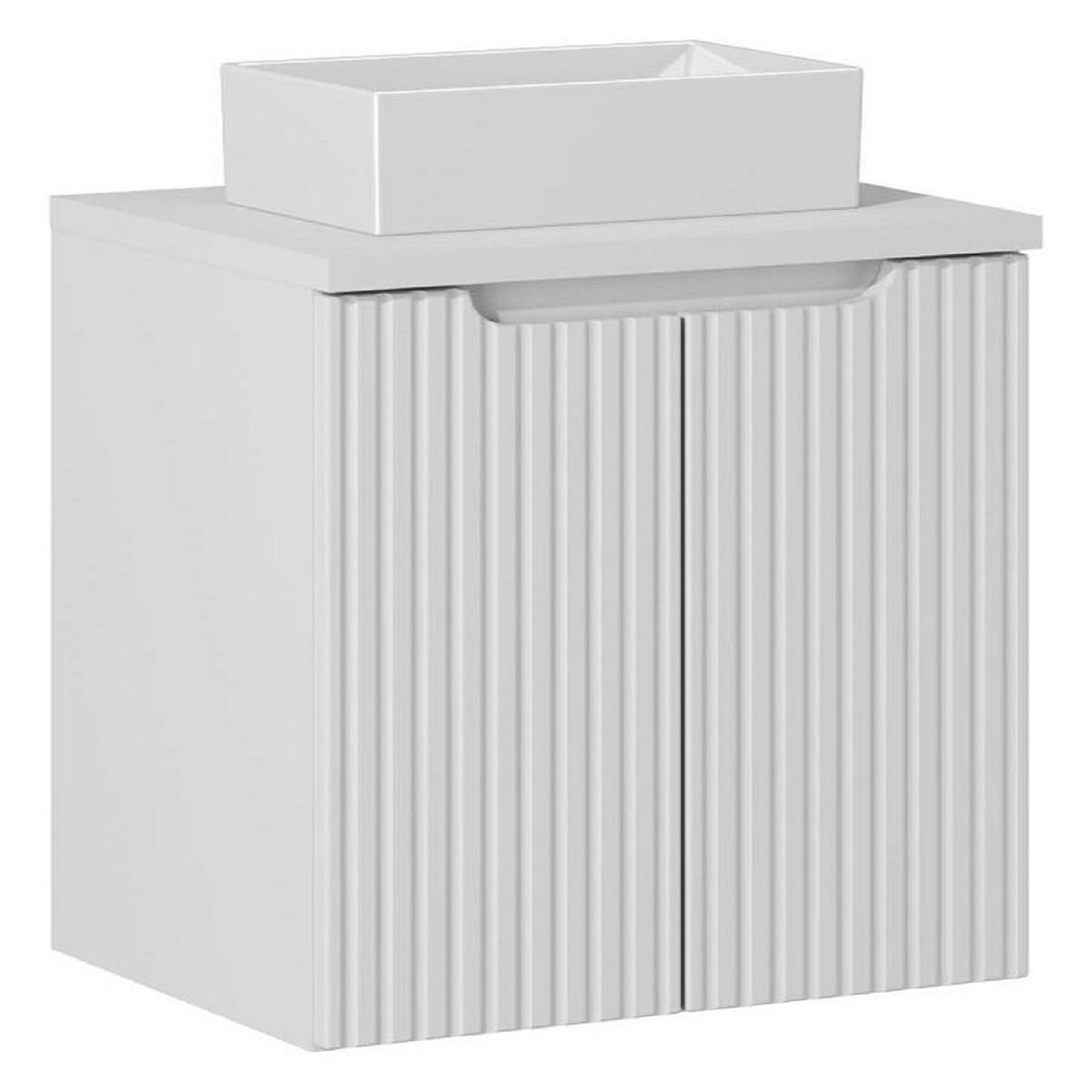 WASCHTISCHKOMBI 50 cm 3 Teile - Nova White N BM110 in Weiß/Matt - Weiß, Holz (50/57/40cm)