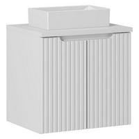 WASCHTISCHKOMBI 50 cm 3 Teile - Nova White N BM110 in Weiß/Matt - Weiß, Holz (50/57/40cm)