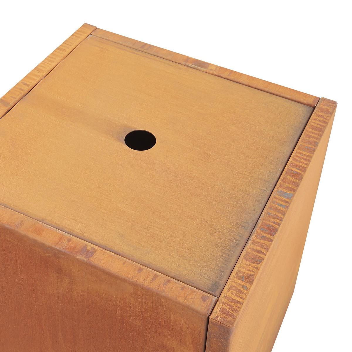 KVĚTINÁČ Vaargel - rezavá, kov (50/50/50cm) - casa.pro