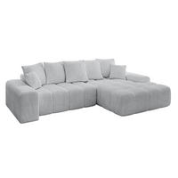 ECKSOFA Ottomane Rechts ENSI-L - 267x164x88 cm Grau - Grau, Holzwerkstoff/Kunststoff (164/267cm) - ALTDECOR