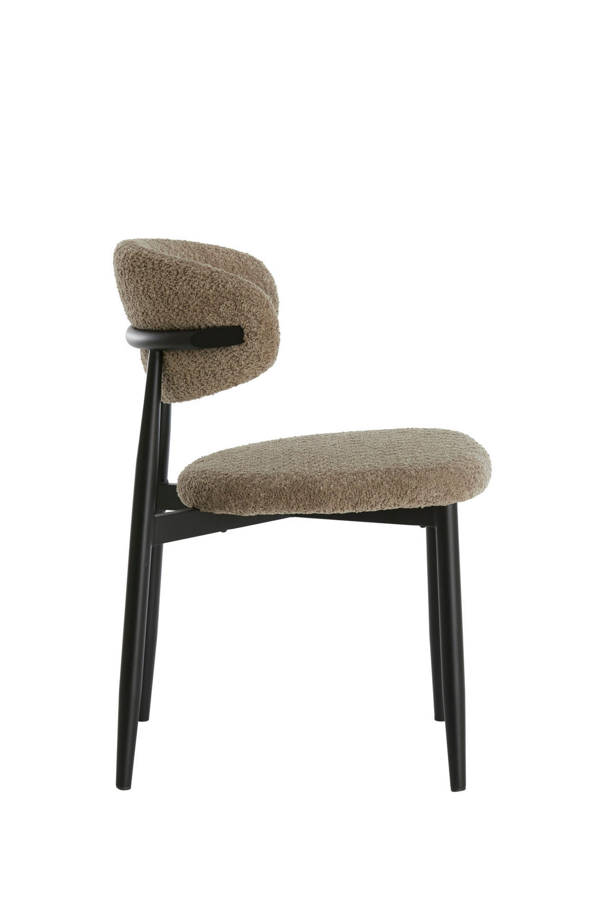 ESSZIMMERSTUHL Eniola Braun 54/52/76 cm - Braun, Metall (52/76/54cm) - Light & Living