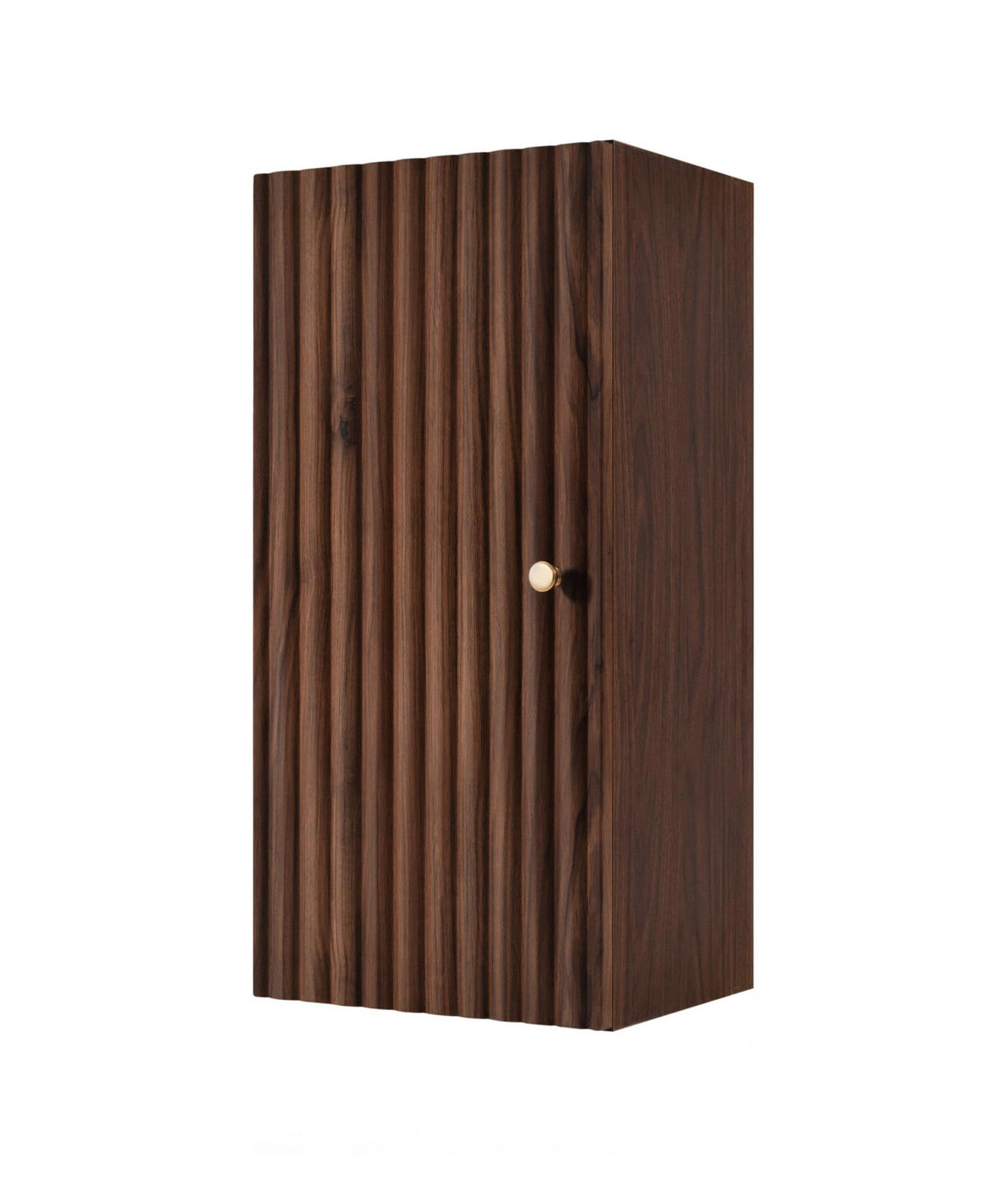 HÄNGESCHRANK BELLO geriffelt Walnuss 35/68/27 cm - Walnussfarben, Holzwerkstoff/Metall (35/68/27.2cm) - Rodan