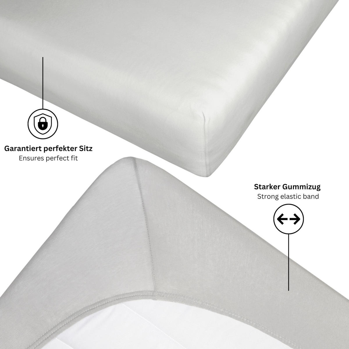 NAPÍNACIE prestieradlo FLAT - biela, textil (140/200cm) - Schöner Wohnen