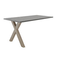 COMPUTERTISCH Edit 7 160 x 70 x 75 Schreibtisch eiche sägerau/graphit - Grau, Holz (160/70/75cm) - 58aufmkessel