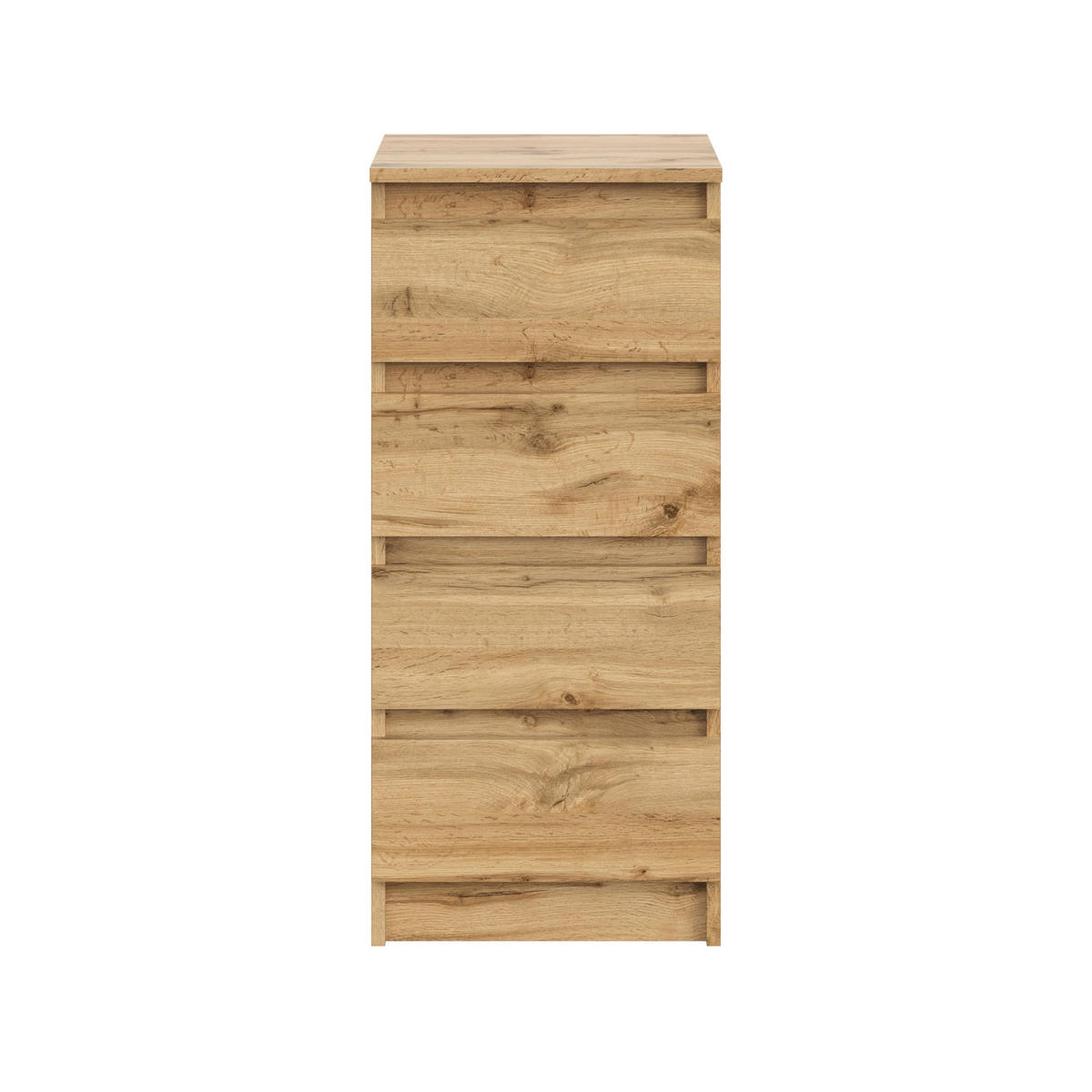 SIDEBOARD SOLA KOM2-4S Schubladen Eiche Wotan - Eiche Wotan, Holzwerkstoff/Kunststoff (40/90/43cm) - Komodee