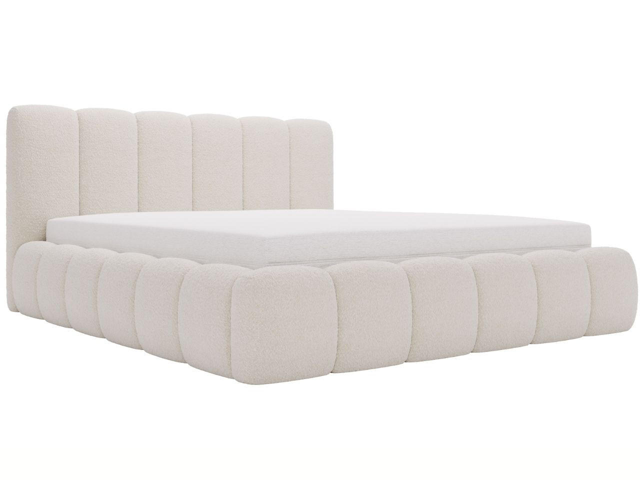 POLSTERBETT Cloud 180x200 Bouclé-Stoff Beige - Beige, Textil (180/200cm) - Graingold