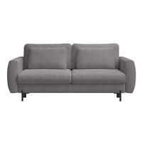 SOFA Rane greige mit Schlaffunktion - Taupe/Schwarz, Textil/Metall (236/90/102cm) - Selsey