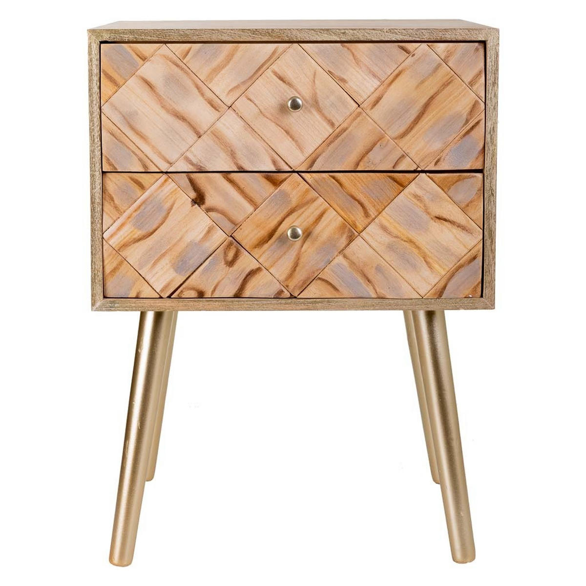 NACHTTISCH aus Holz, braun, 45x35x61cm - Braun, Holz (44.5/61/35cm) - Wanderlust