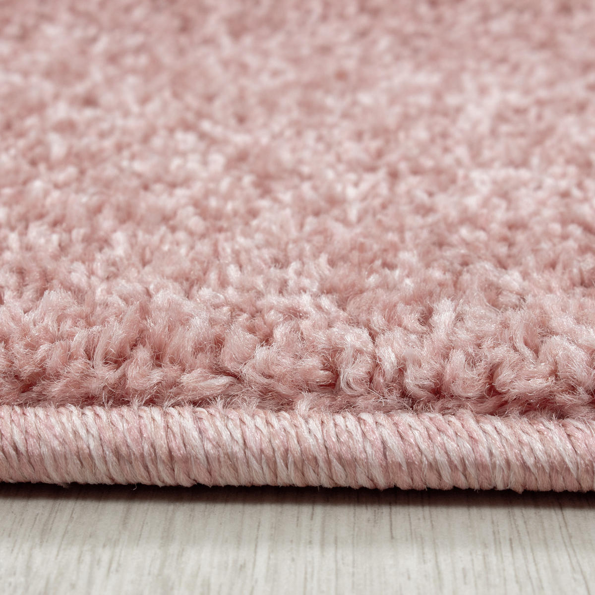 TEPPICH Kurzflor Uni Polypropylen Wohnzimmer Rosa Läufer 80x150 - Rosa, Textil (80/150cm) - KADIMA DESIGN