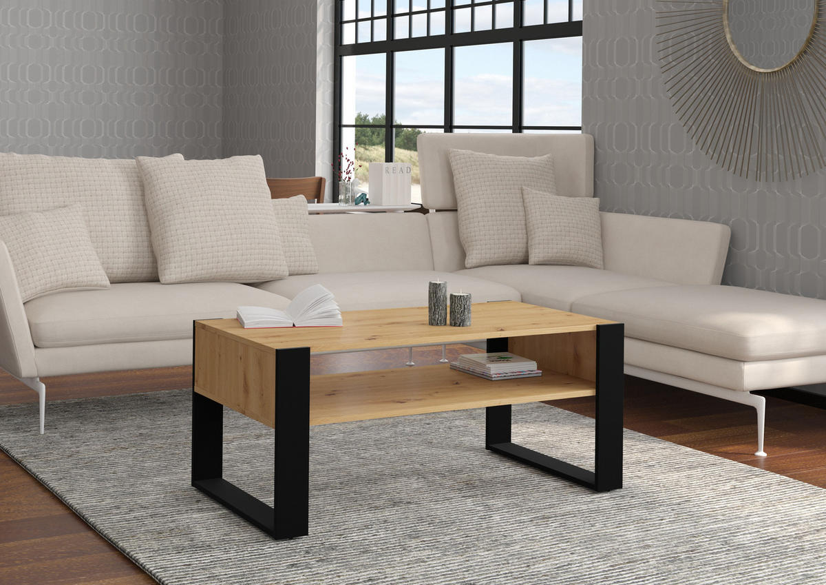 COUCHTISCH Artisann 110/48/60 - Eiche Artisan, Holzwerkstoff (60/110/48cm) - RAUMHIRSCH FURNITURE