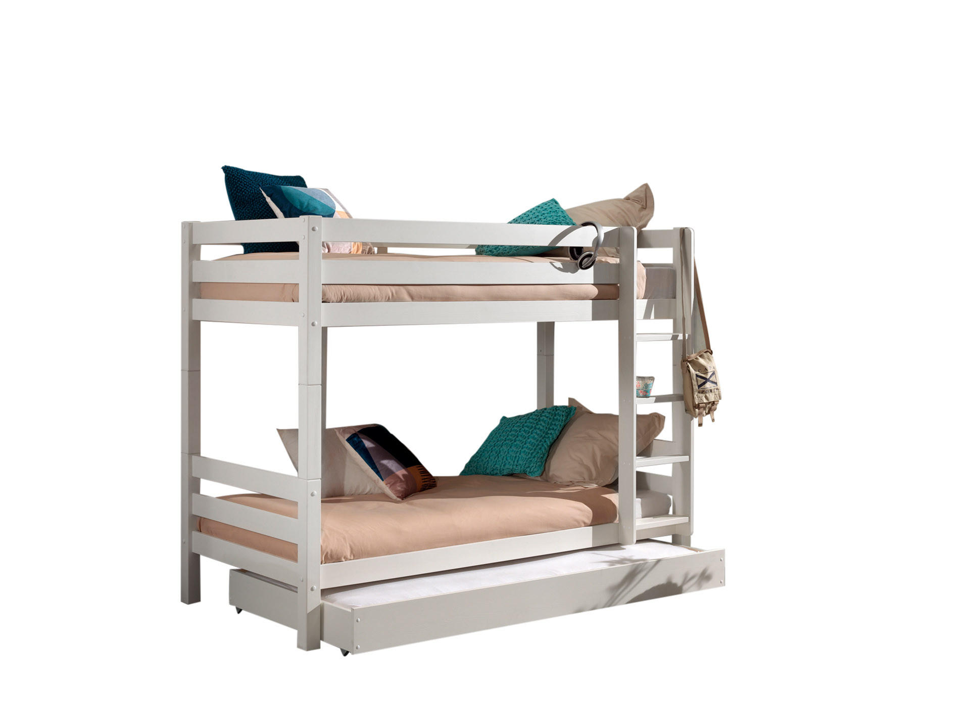 ETAGENBETT PINO Weiß 106x210x161 cm - Weiß, Holz - FURNLUX