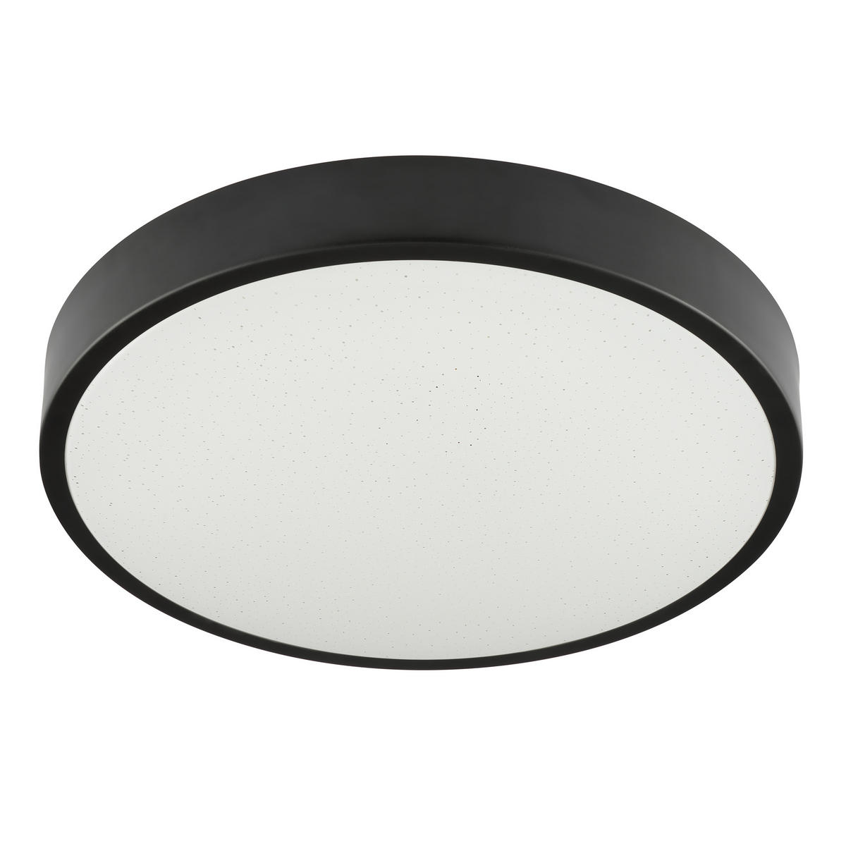 LED DECKENLEUCHTE Slimline Starry Schwarz/Weiß 39/39/6,5 cm - Multicolor, Metall (39/39/6.5cm) - Brilliant