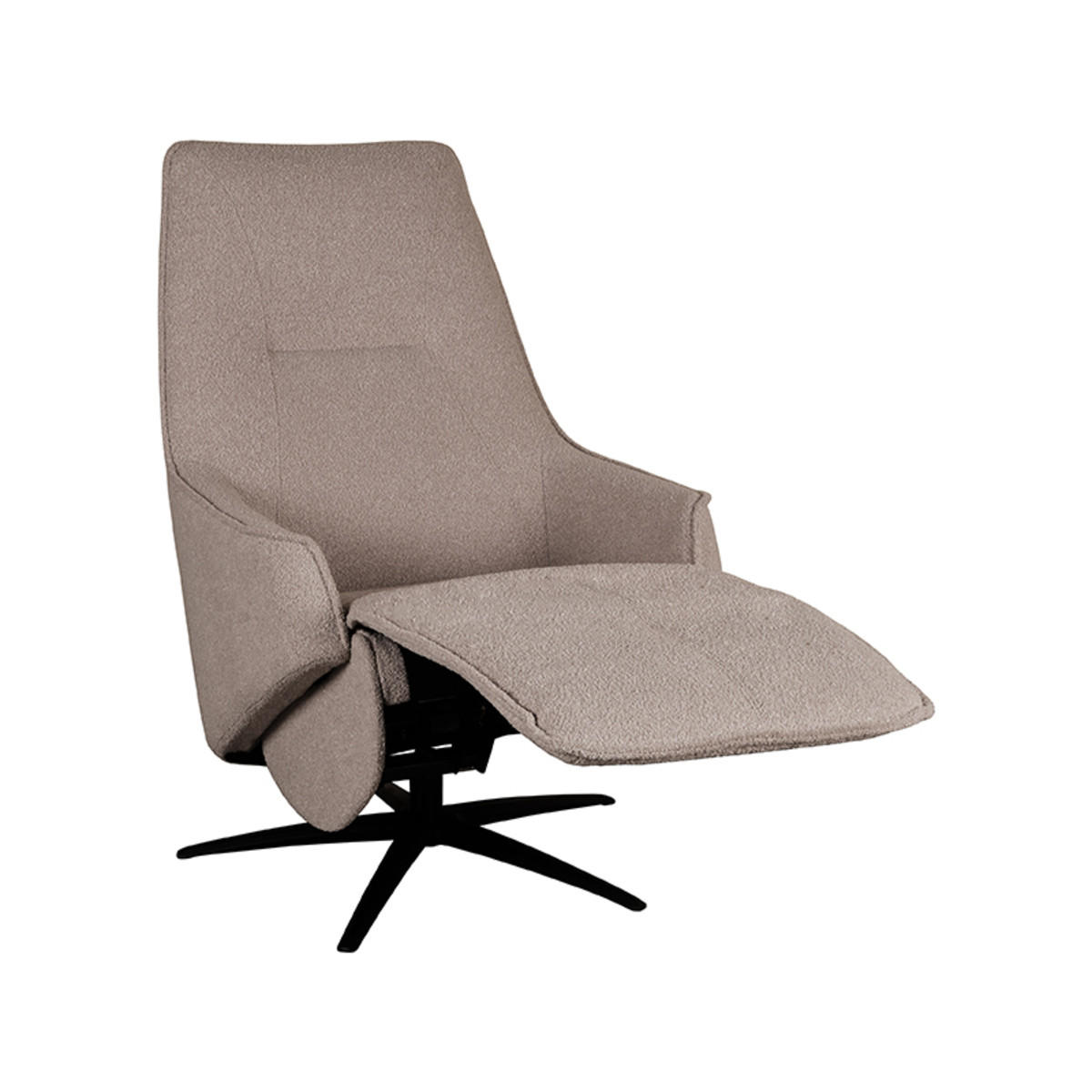 SESSEL Odense Taupe 87/68/110 cm - Taupe, Textil (68/110/87cm) - LABEL51