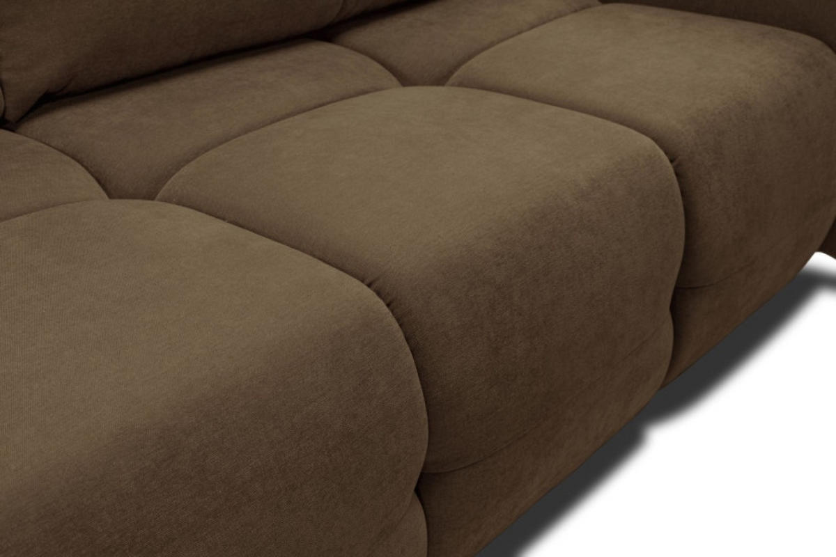 SOFA Braun BASTO Gepolstert Mit Schlaffunktion - Braun, Textil (245/86/110cm) - Sepro Meble