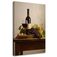 LEINWANDBILD Essen & Trinken 40x60cm - Beige, Textil (40/60cm) - Feeby