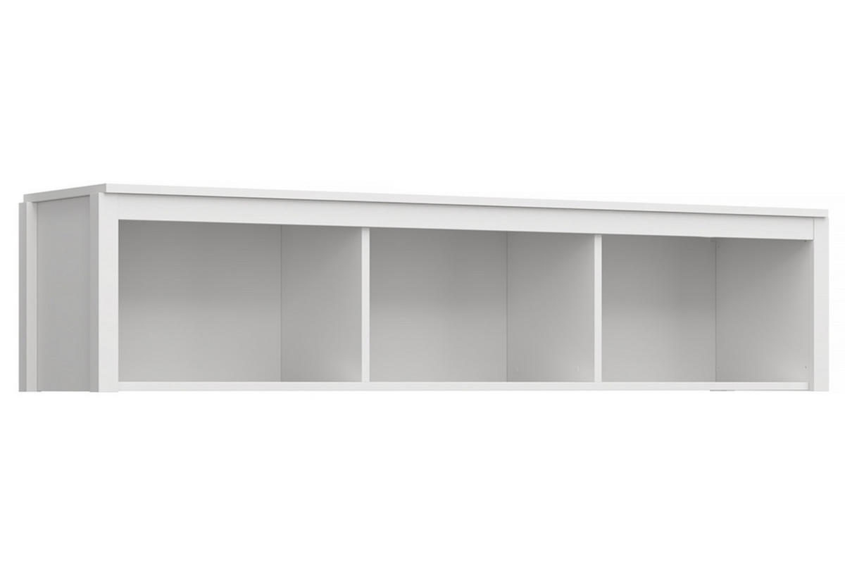 WANDREGAL FARGE passt zu jedem Stil, weiß - Weiß, Holz (158/37/37cm) - KONSIMO®