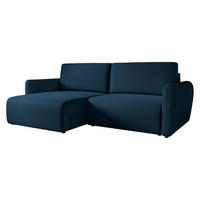 ECKSOFA Goya Slim - Blau/Schwarz, Holz/Kunststoff (234/140cm) - MIRJAN24