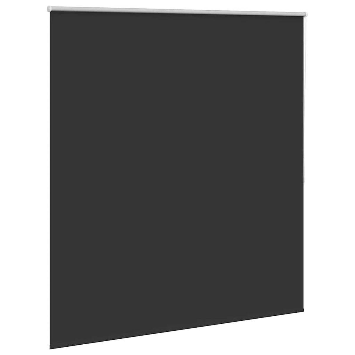 VERDUNKELUNGSROLLO 164,4/175 cm Stoffbreite 160 cm aus Polyester Schwarz - Schwarz, Textil (160/175cm) - vidaXL