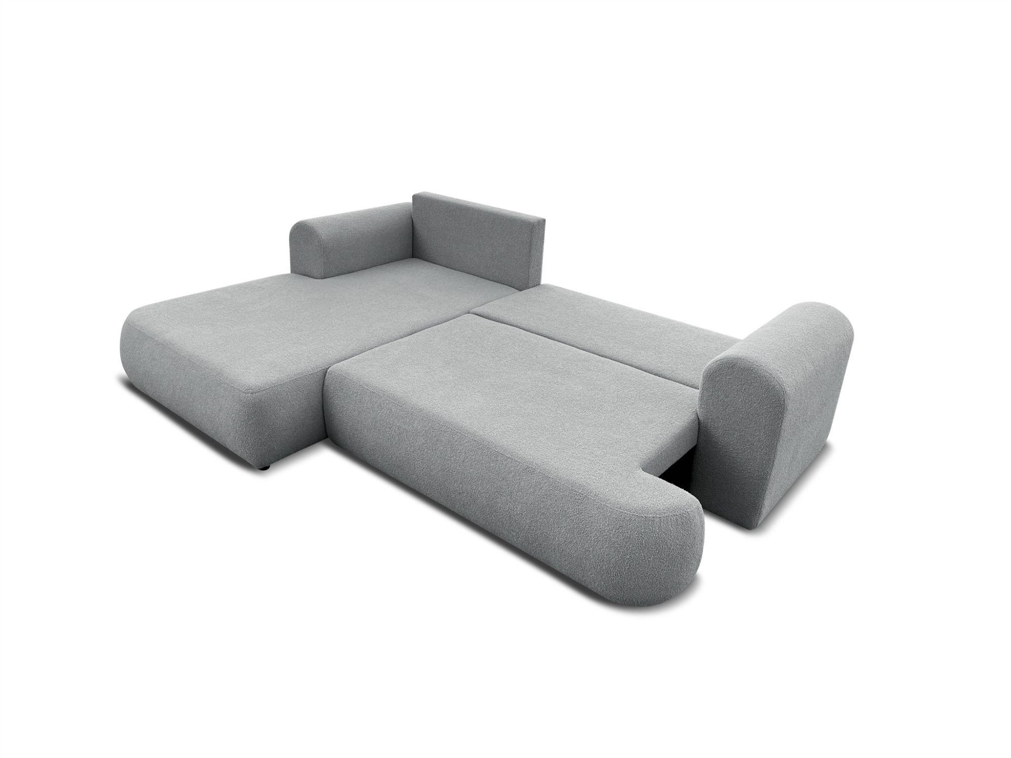 Thumbnail - Fun Möbel Ecksofa, Grau, Textil, Ottomane links, 260x173 cm, Wohnzimmer, Sofas & Couches, Wohnlandschaften, Ecksofas
