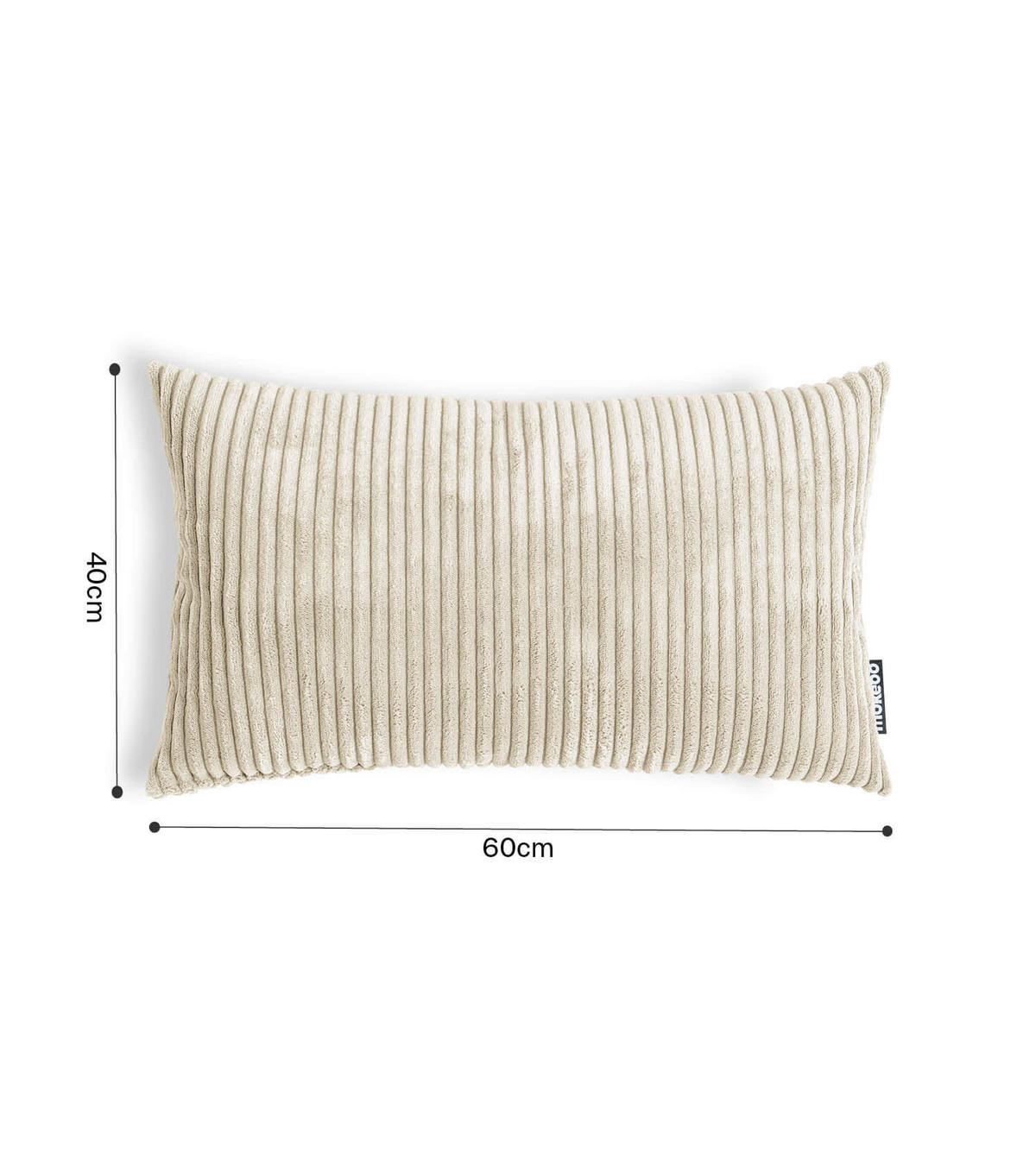 SOFAKISSEN Rest 2er-Set - Beige, Textil (40/60cm) - Mokebo