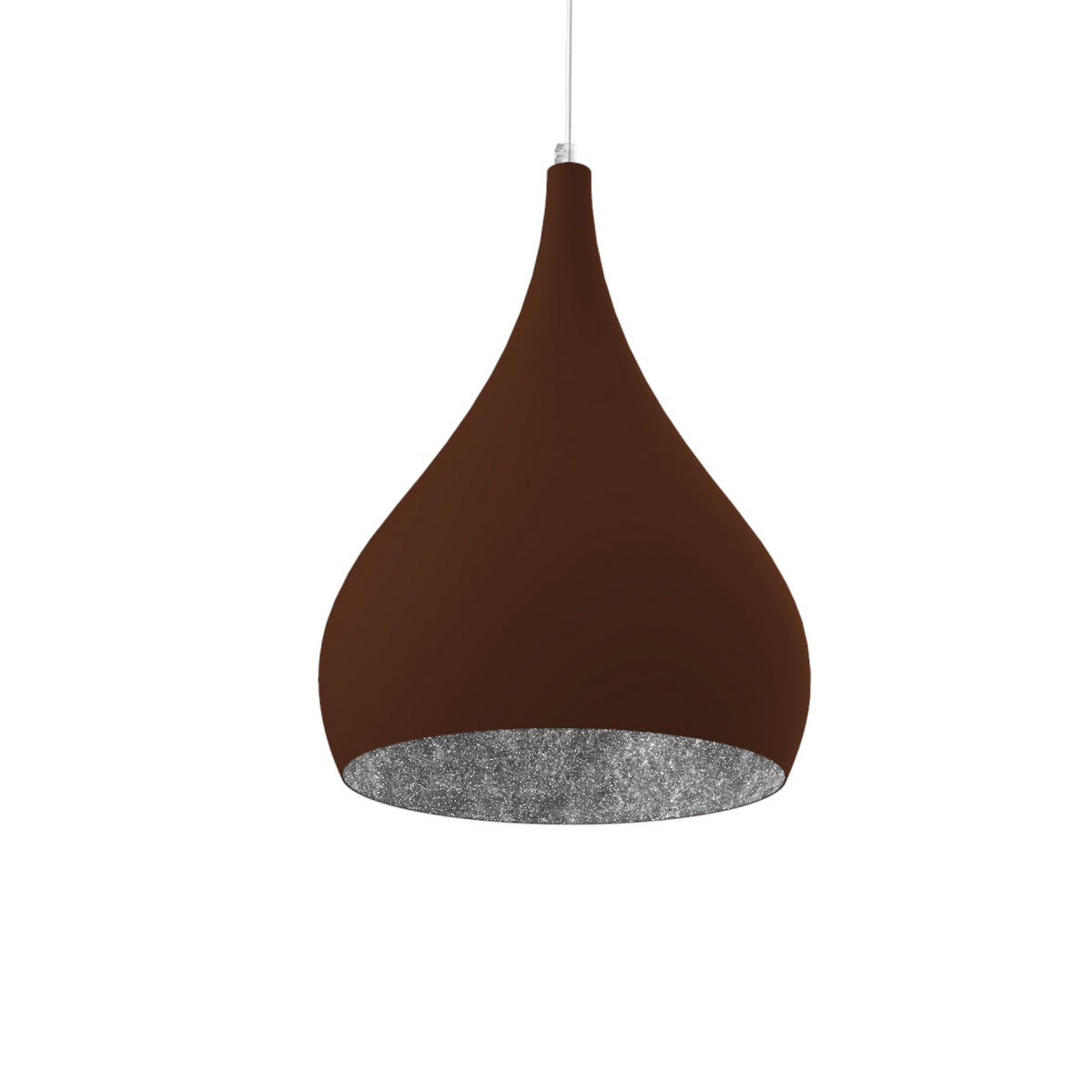 HÄNGELEUCHTE - Braun, Metall (25/25/20cm) - Lumicom