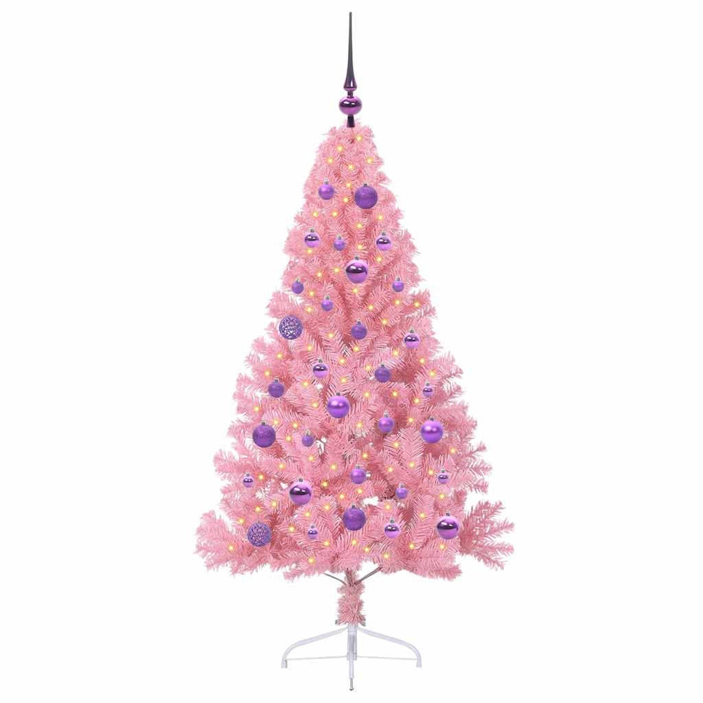 vidaXL Weihnachtsbaum Rosa 150 cm